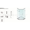 专业生产 厂家直销 优质简易淋浴房组合方案B1011 不锈钢浴室配套