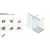 专业生产 厂家直销 优质简易淋浴房组合方案B1009 不锈钢浴室配套